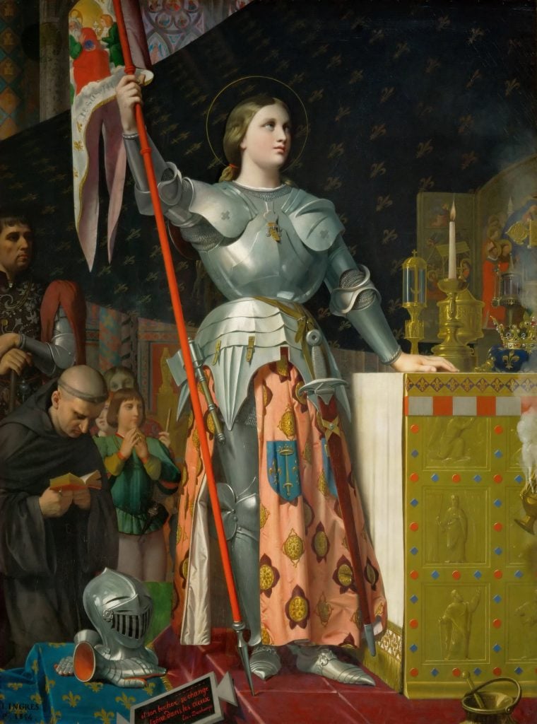 Jean-Auguste Dominique Ingres, Joan of Arc at the Coronation of Charles VII (1854).