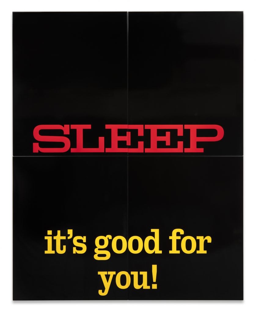 sleep / it's good for you! (2024). © Nora Turato. Courtesy the artist, LambdaLambdaLambda, Galerie Gregor Staiger and Sprüth Magers. Photo: Robert Wedemeyer