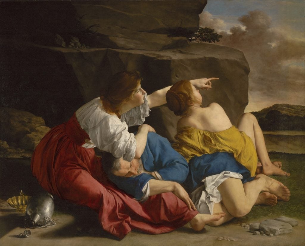 Orazio Gentileschi, Lot and His Daughters (1622). Collection of the J. Paul Getty Museum, Los Angeles. 