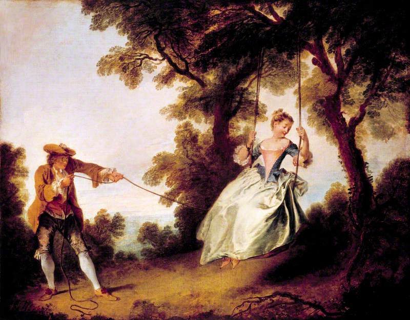 Nicolas Lancret, The Swing (1735). Collection of the Victoria and Albert Museum, London.