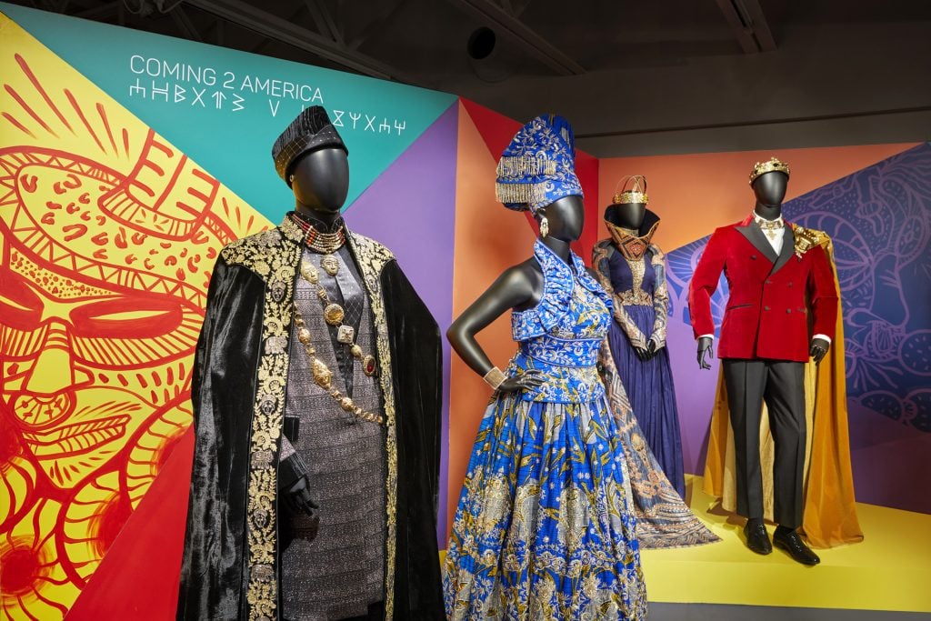 Installation view of "Ruth E. Carter: Afrofuturism in Costume Design" at SCAD Fash, the Museum of Fashion + Film. Photo courtesy of SCAD.