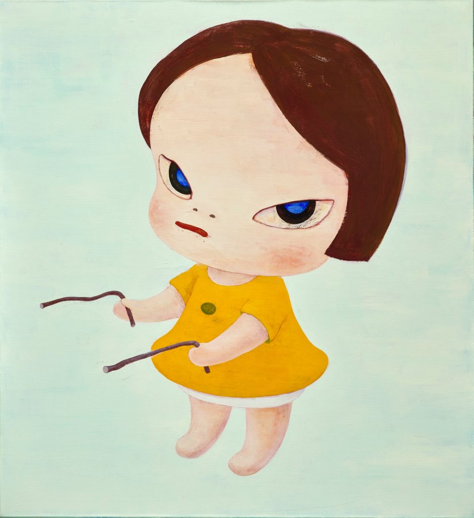 <em>Lookin’ for a Treasure</em> (1995) by Yoshitomo Nara, the second highest-priced artist at auction in the contemporary category. Courtesy of Phillips.