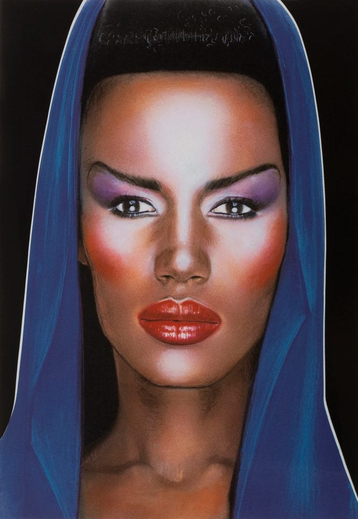 Grace Jones on the cover of Interview Magazine