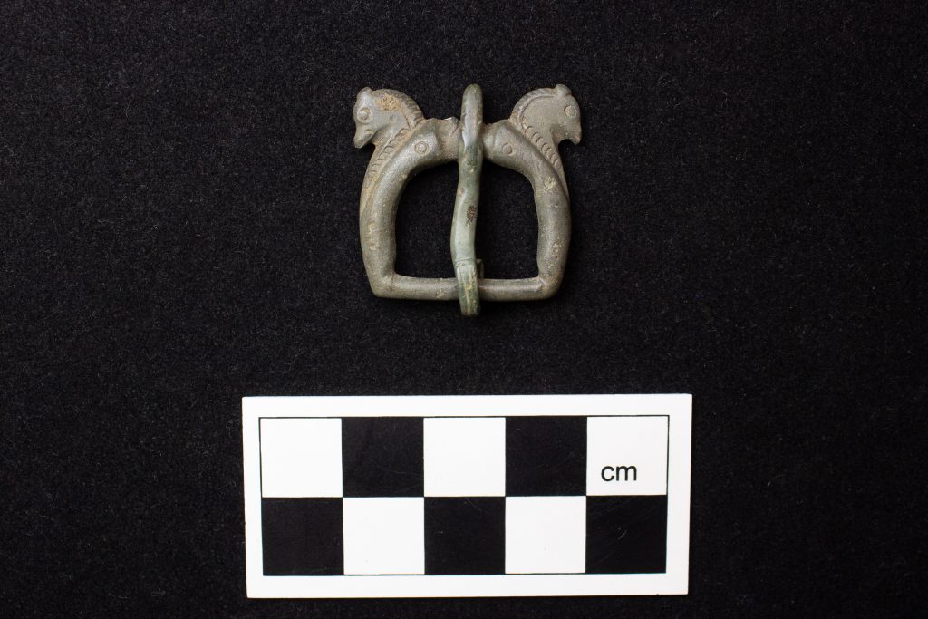 A horsehead brooch uncovered at Brookside Meadows