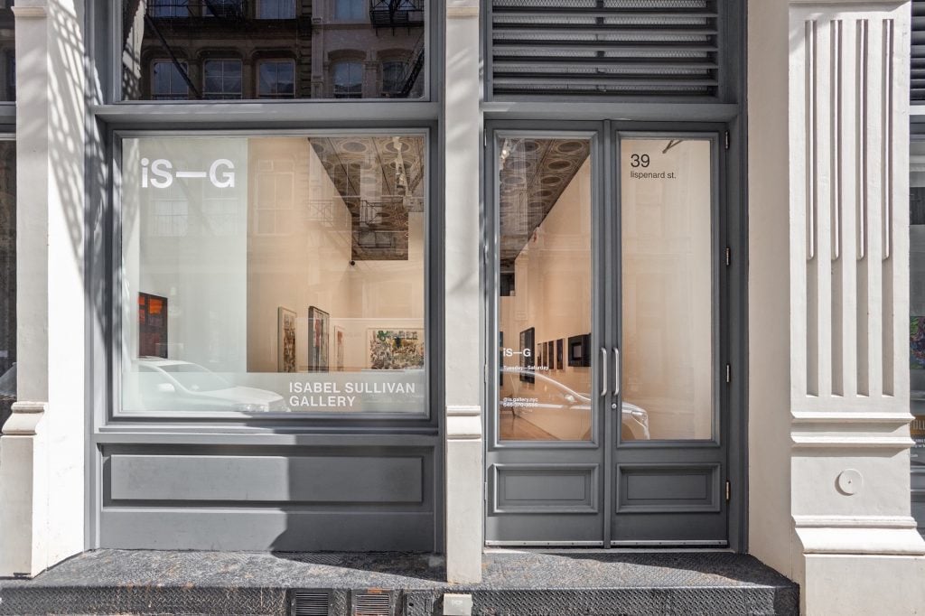 an image of Facade of new Isabel Sullivan Gallery at 39 Lispenard Street in Tribeca