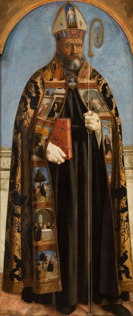 Saint Augustine as painted by Piero della Francesca