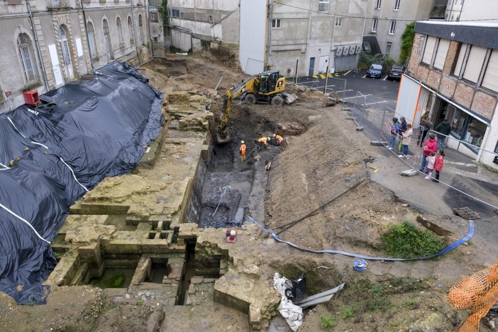 moat under excavation
