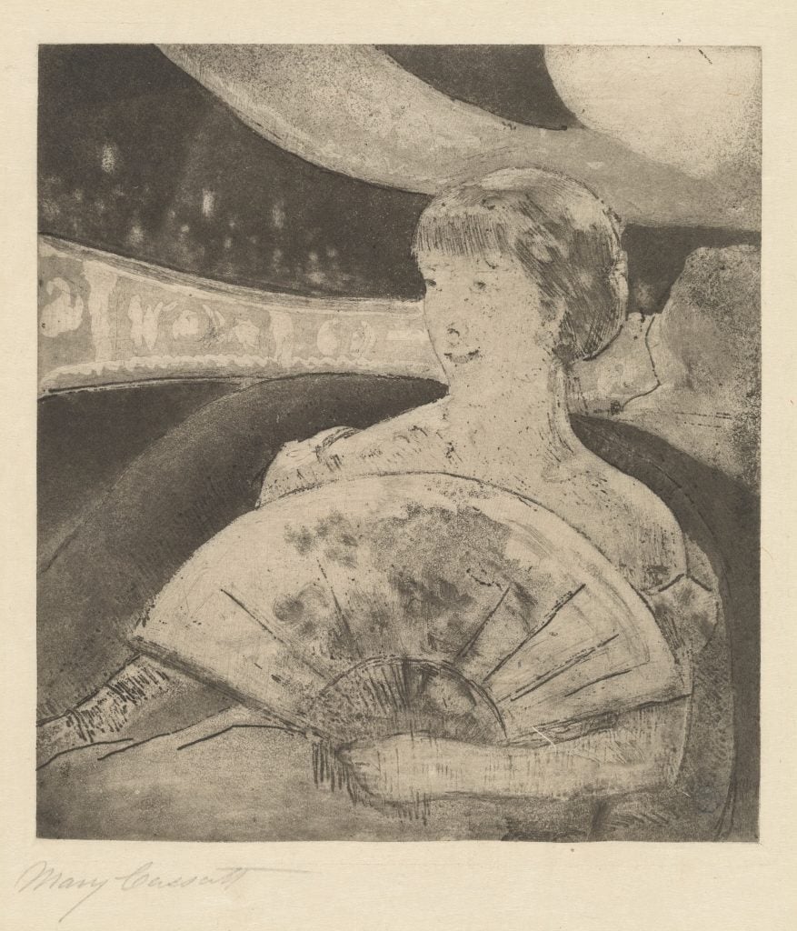 a work by Mary Cassatt originally created for the journal with Degas