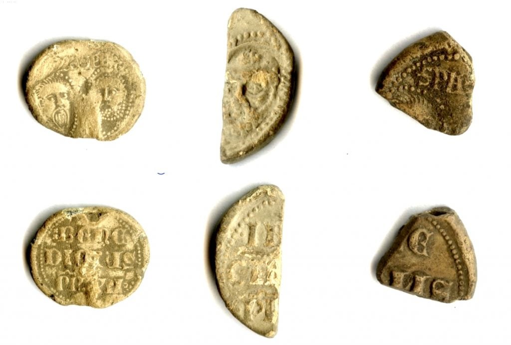fragments of a papal seal