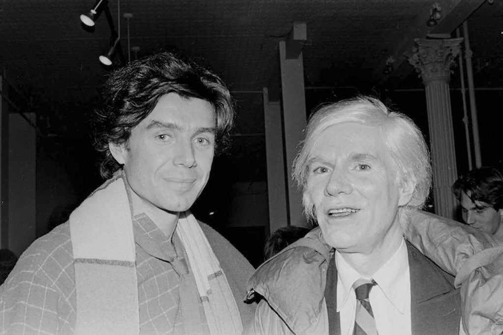 a 1970s black and white shot of the two artists shows their mutual respect and admiration for one another.
