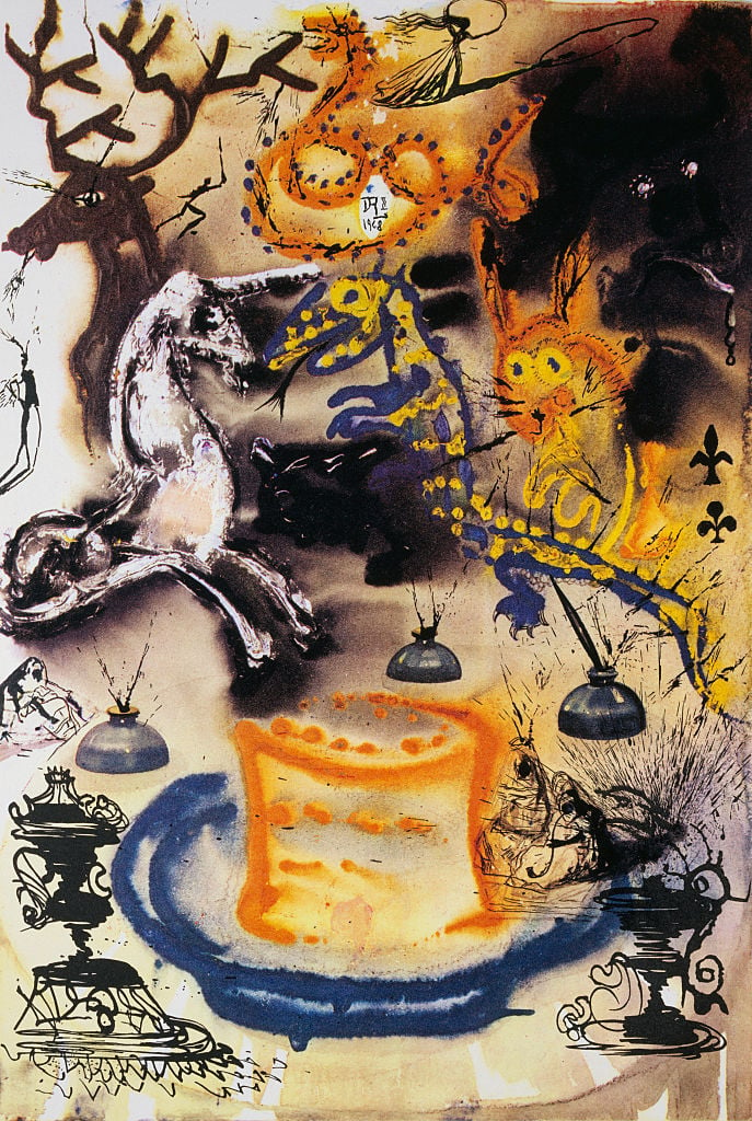 Salvador Dalí's surreal painting 