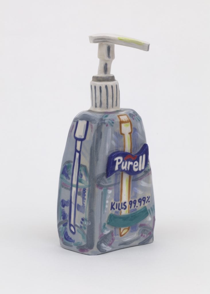 Susan Chen, Purell Bottle (large) (2023). Photo: JSP Art Photography. Courtesy of the artist and Rachel Uffner Gallery.