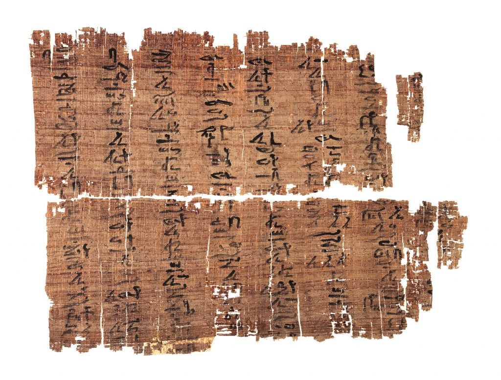Hieratic document about legal disputes regarding property and inheritance