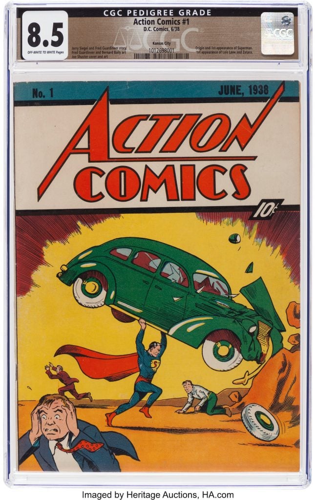 Comic book cover for Action Comics