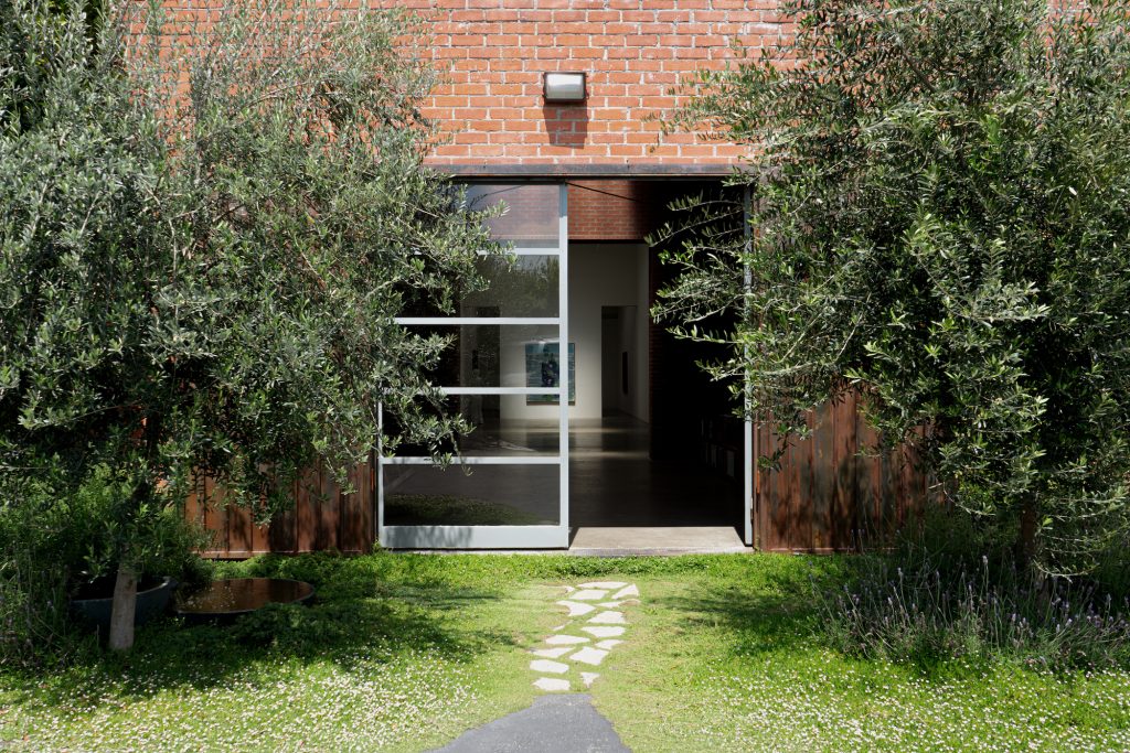 An image showing the entrance to artist Enrique Martinez Celaya's Los Angeles studio.