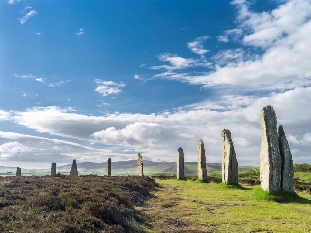 Ring of Brodgar in the Orkney Islands