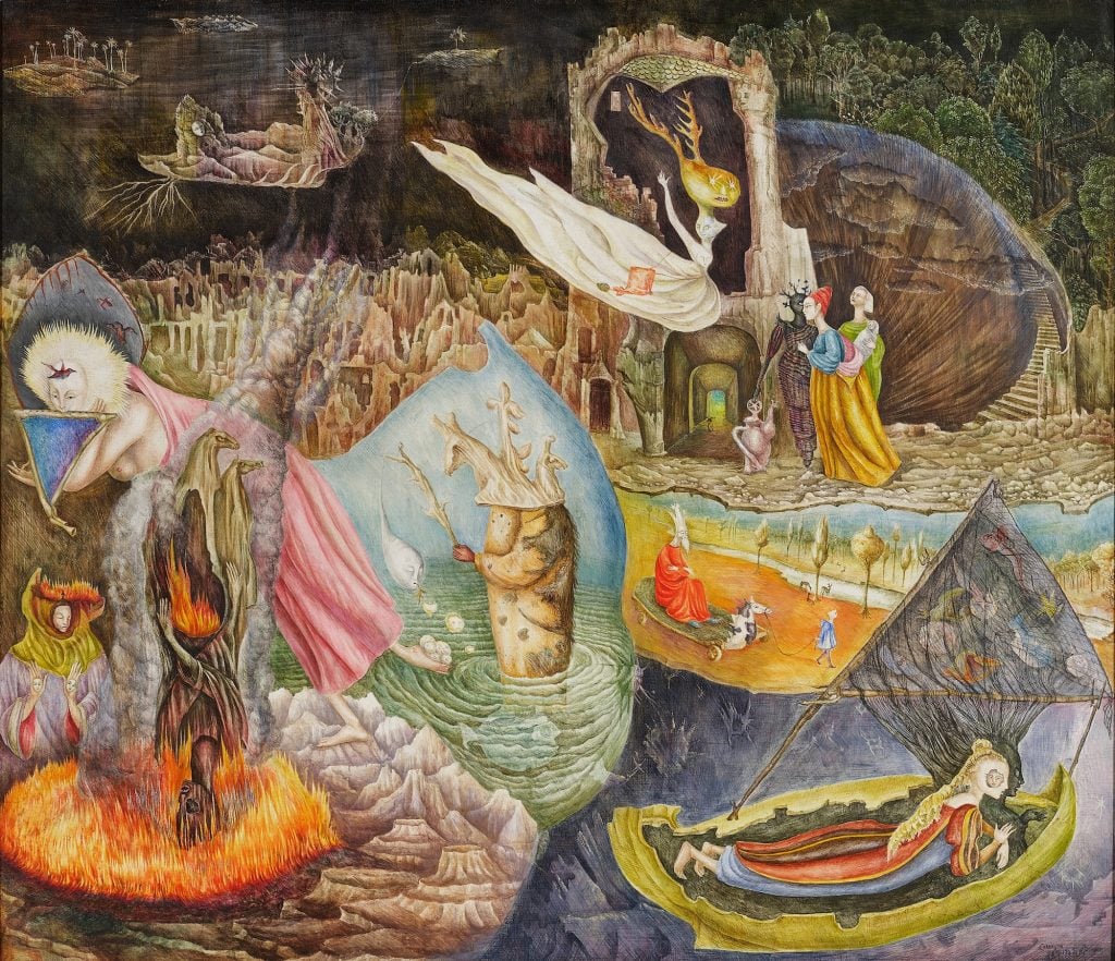 a painting by surrealist leonora carrington