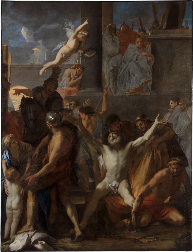 Charles Le Brun's painting of St.Andrew and his martyrdom
