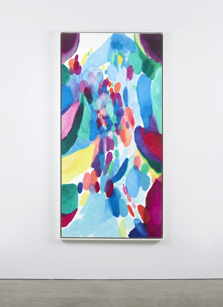 installation view of alice baber abstract painting