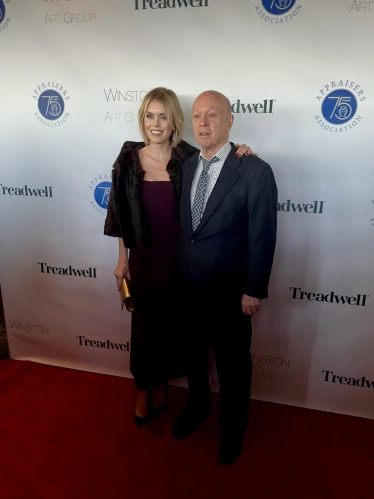 an image of Sophie and Hans Neuendorf on the red carpet at AAA award gala