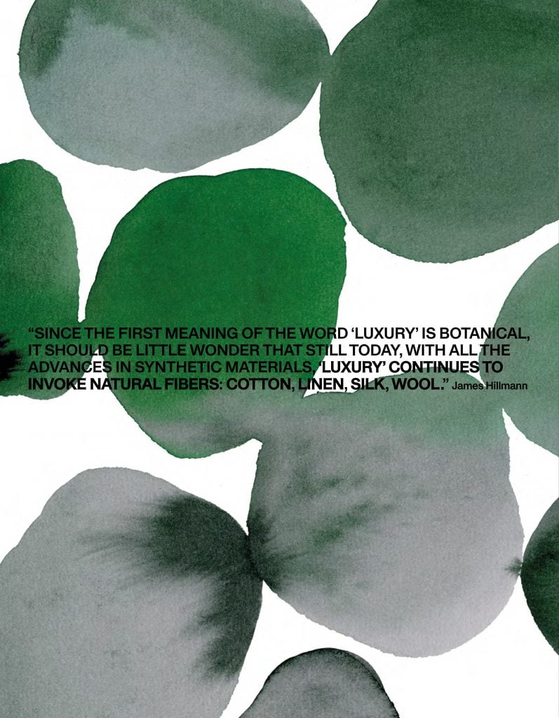 Black text atop a background of irregular green and grey circles agains a plain white backdrop