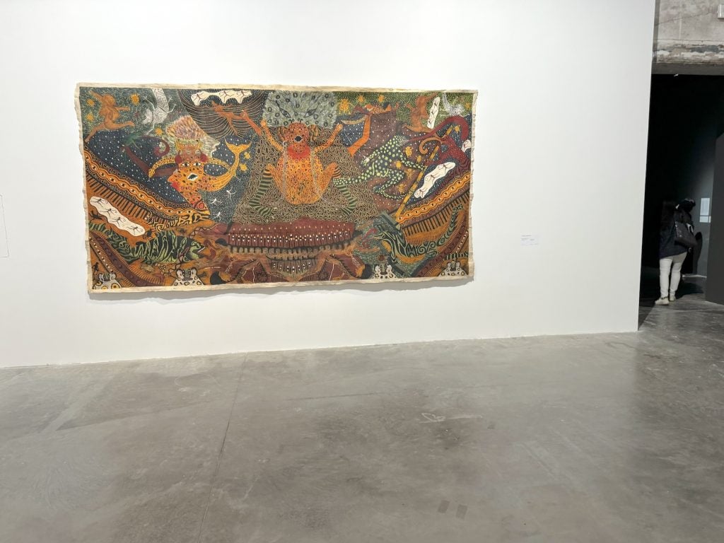 A large densely patterned painting