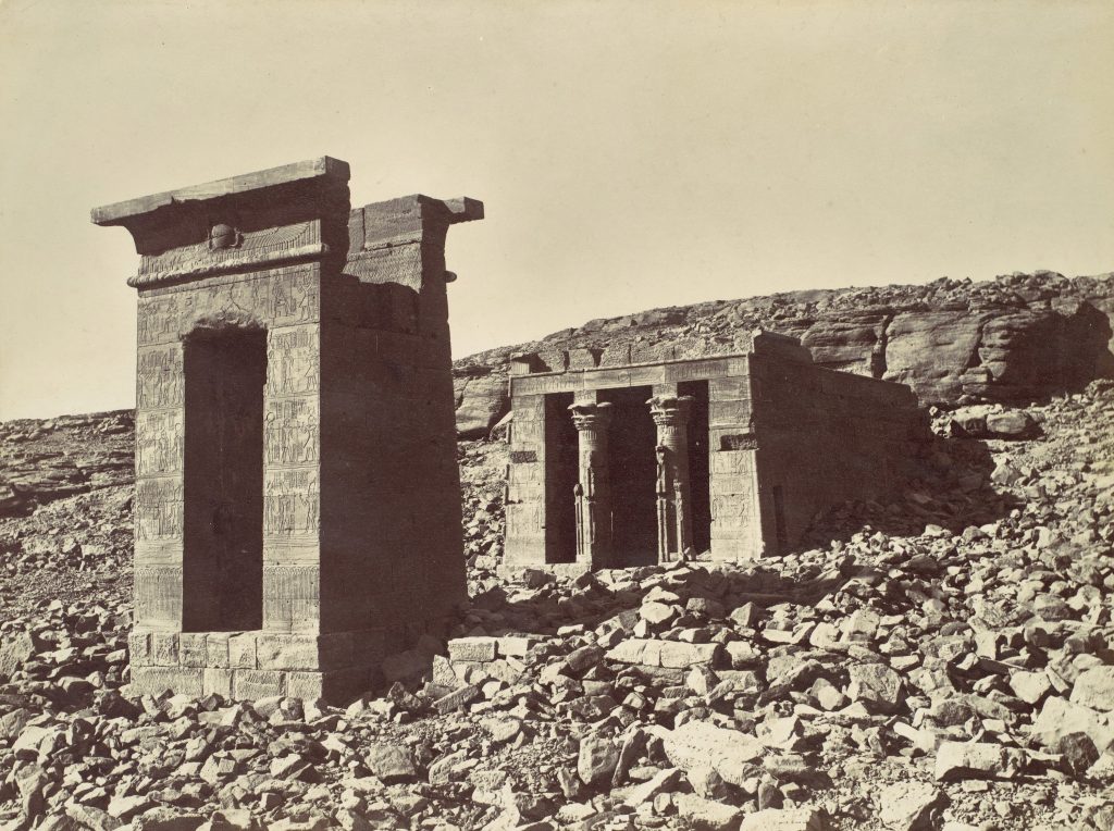 Photograph of the Temple of Dendur from 1870. 