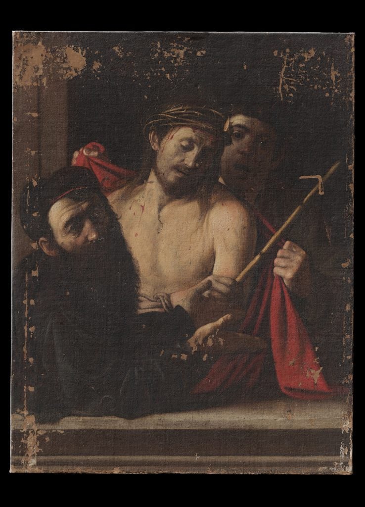 A painting of Pontius Pilate presenting Christ to the people