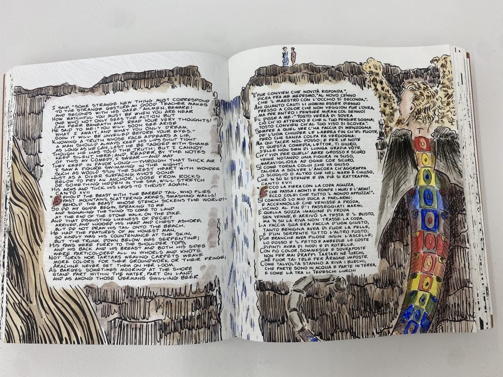 A richly illustrated spread from a book interior