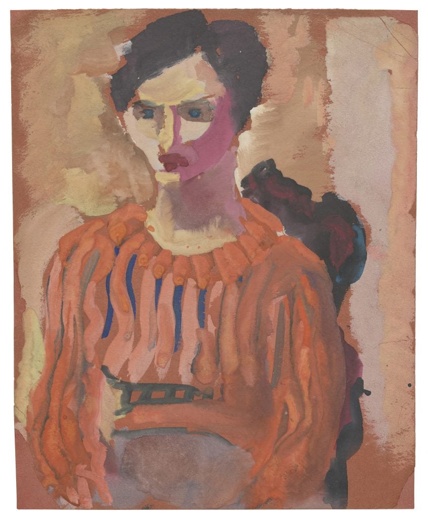 Portrait of a woman in warm color tone 