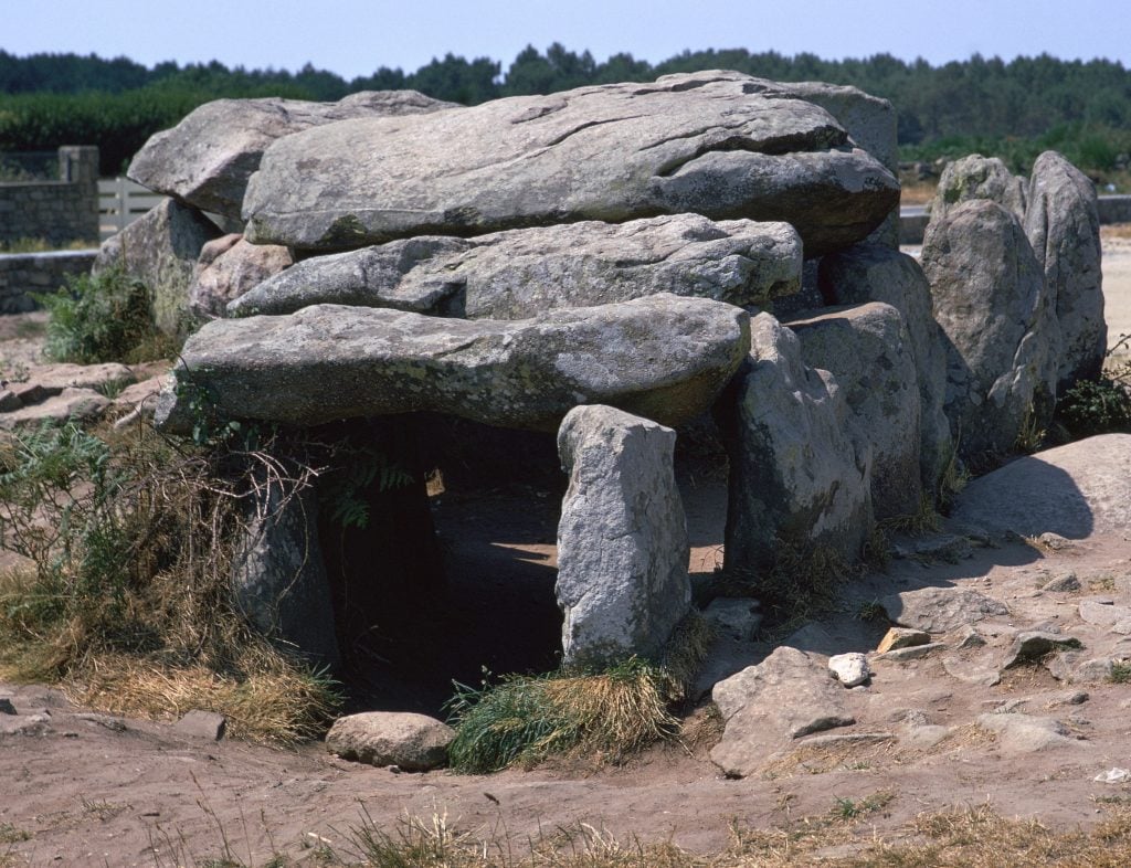 Dolmen at Kermario in Brittany, c,36th century BC.