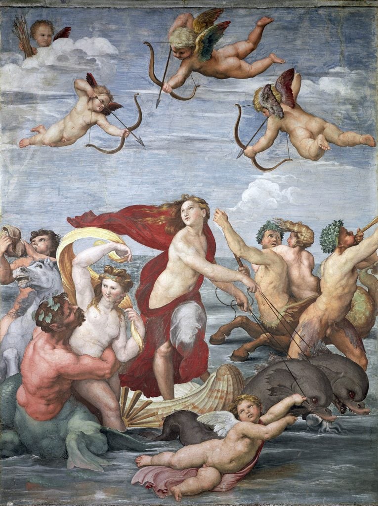 Triumph of Galatea, c. 1512. Found in the collection of the Villa Farnesina, Rome.