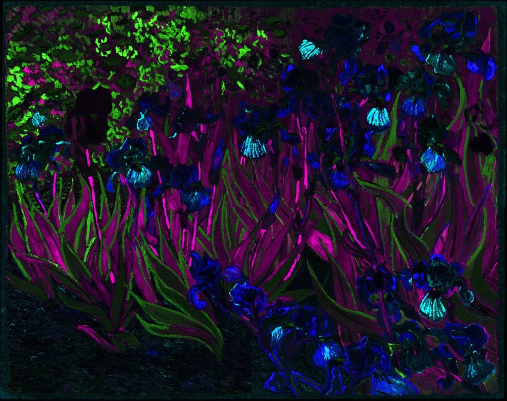 X-ray fluorescence spectroscopy of Van Gogh’s Irises