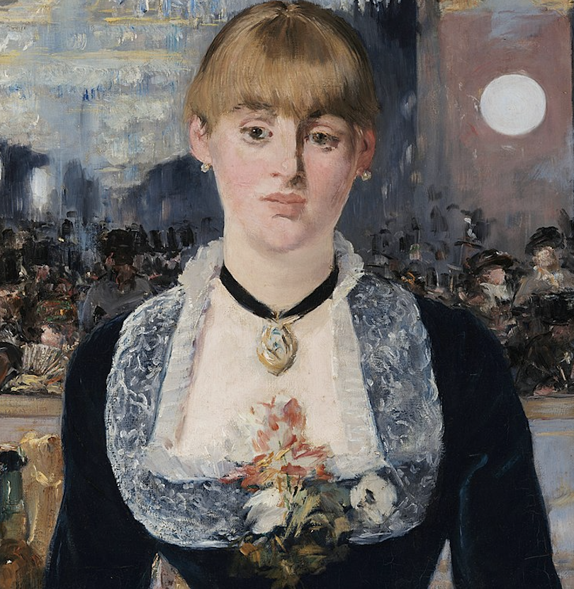 Detail of Manet's Bar at the Folies-Bergère