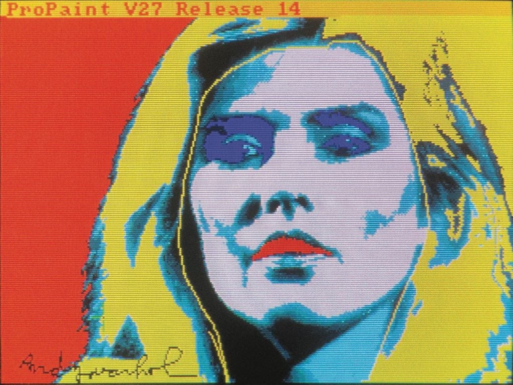 an image of a computer portrait of Debbie Harry