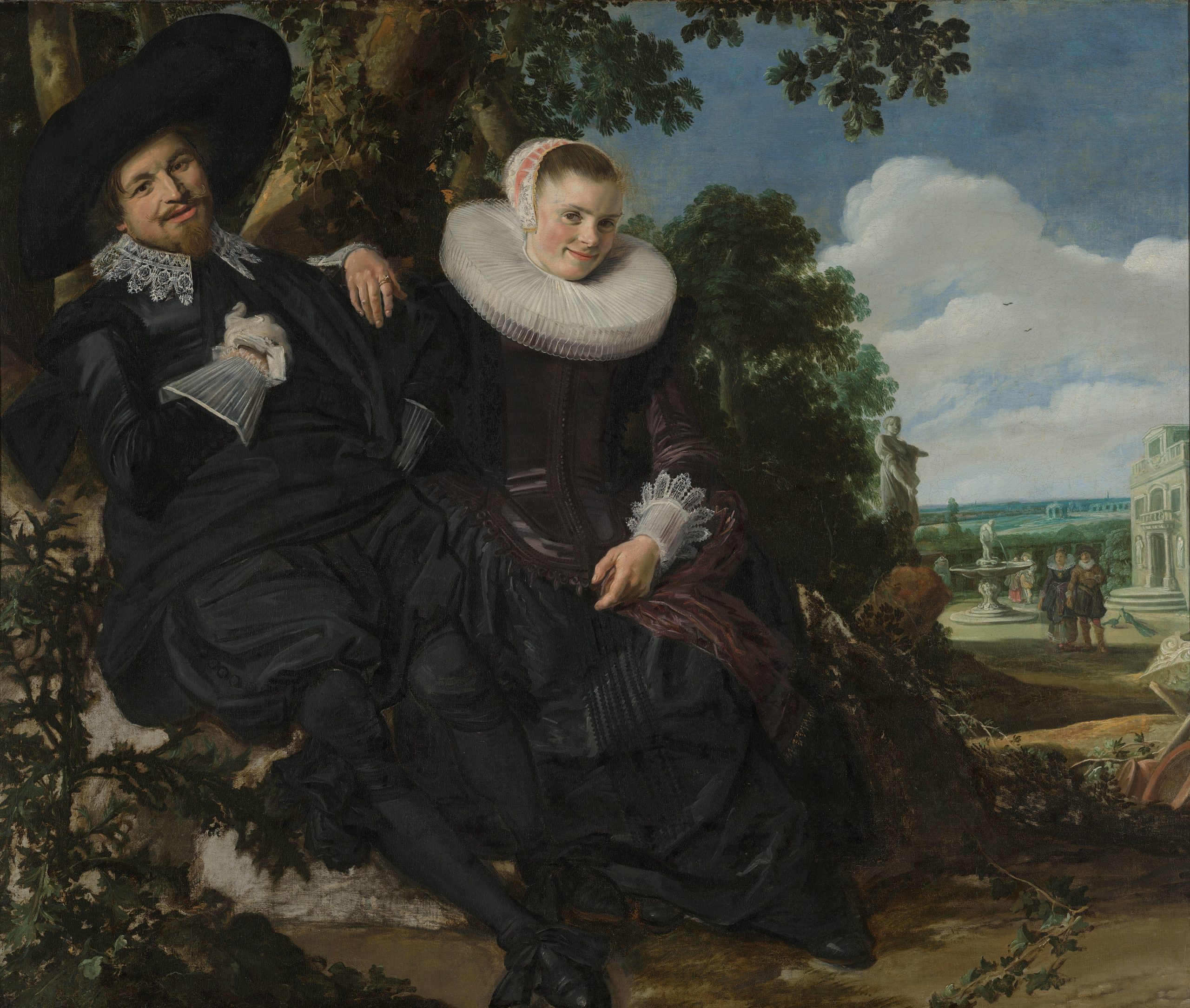 Portrait of a couple by Frans Hals - Isaac Abrahamsz Massa und Beatrix van der Laen.