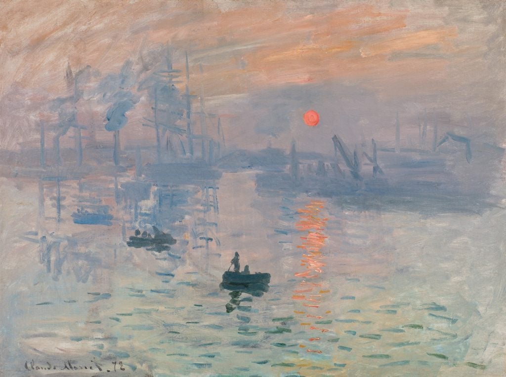 Monet's painting of Le Havre waterscape