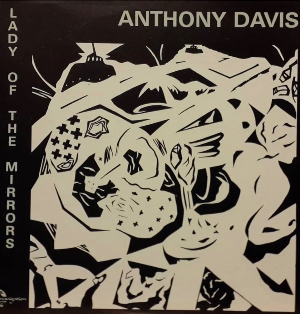 a black and white album cover for jazz musician Anthony Davis