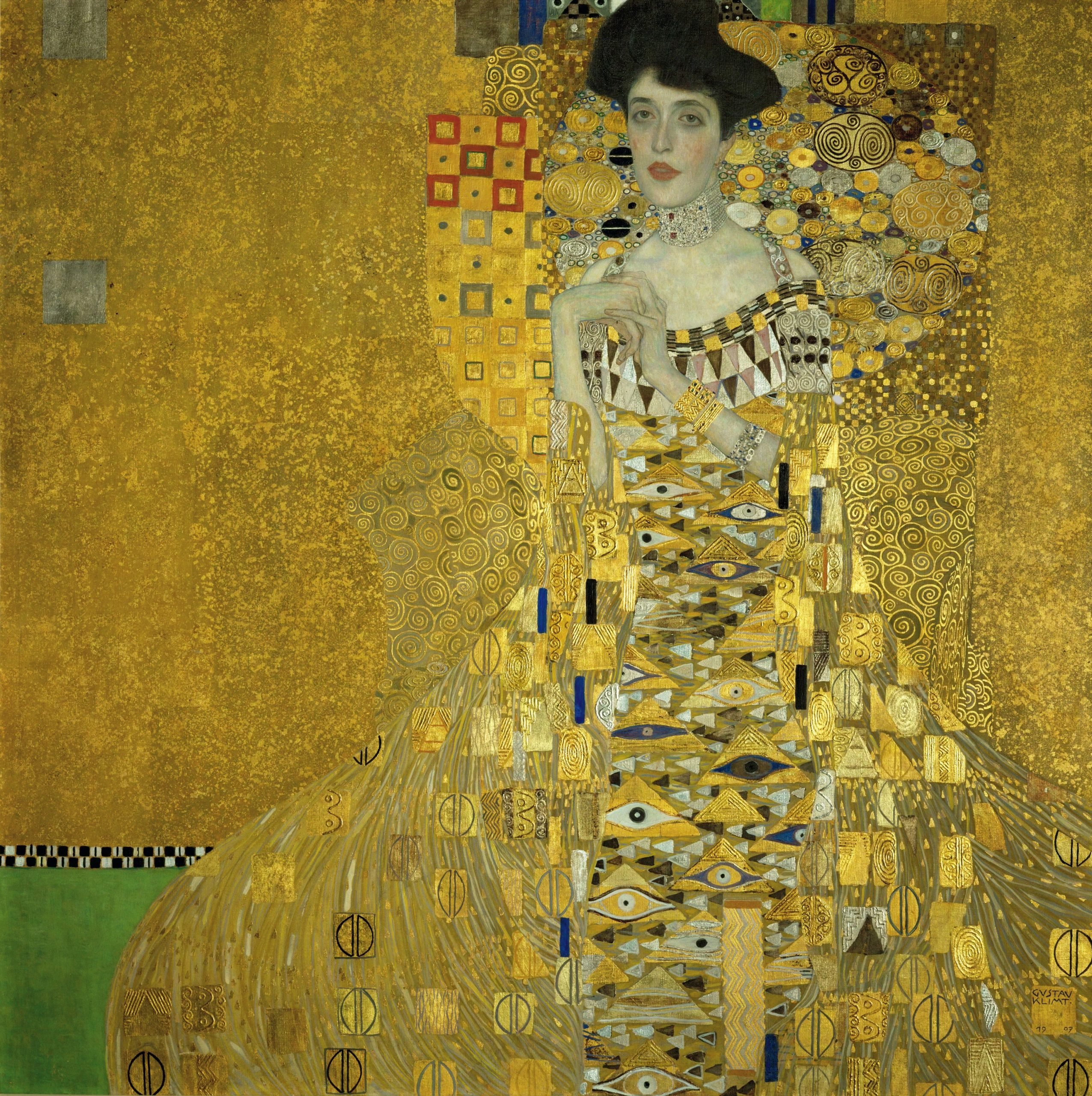 Gustav Klimt, Portrait Adele Bloch-Bauer (1907). Courtesy of Getty Images.