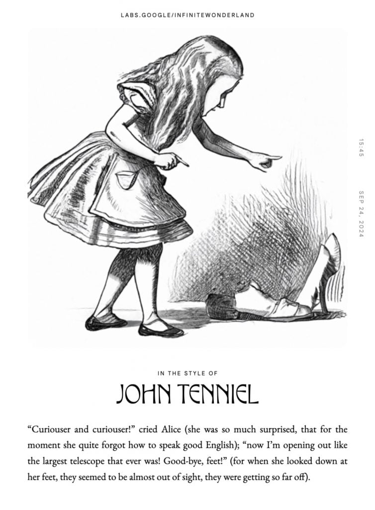 An illustration of a little girl looking at a shoe