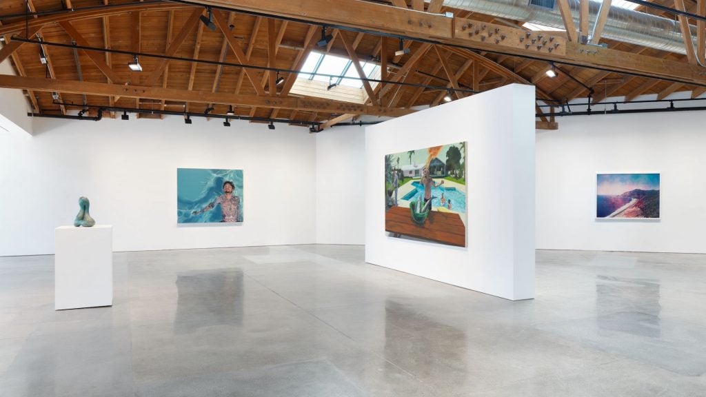 Paintings by Calida Rawles, Erich Fischl and Florian Mayer-Aichen at Hauser and Wirth West Hollyood