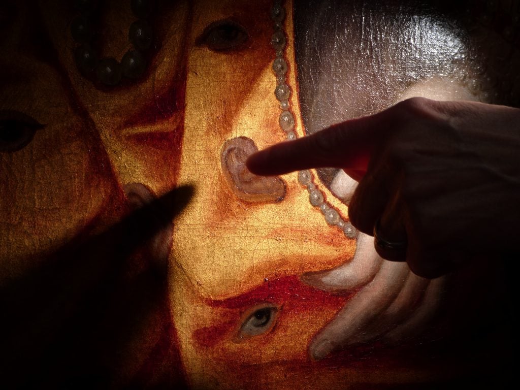 Detail. <i>Rainbow Portrait</i> of Queen Elizabeth I (c. 1600-1603). Courtesy of Hatfield House