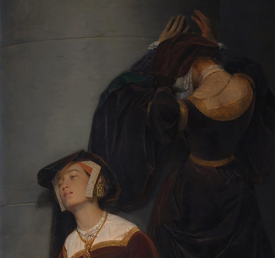 two women in medieval attire in despair