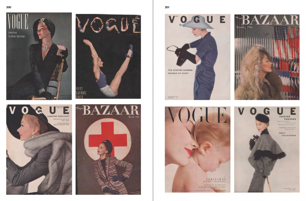 a series of magazine covers including Vogue and Harper's Bazaar featuring supermodel Lisa