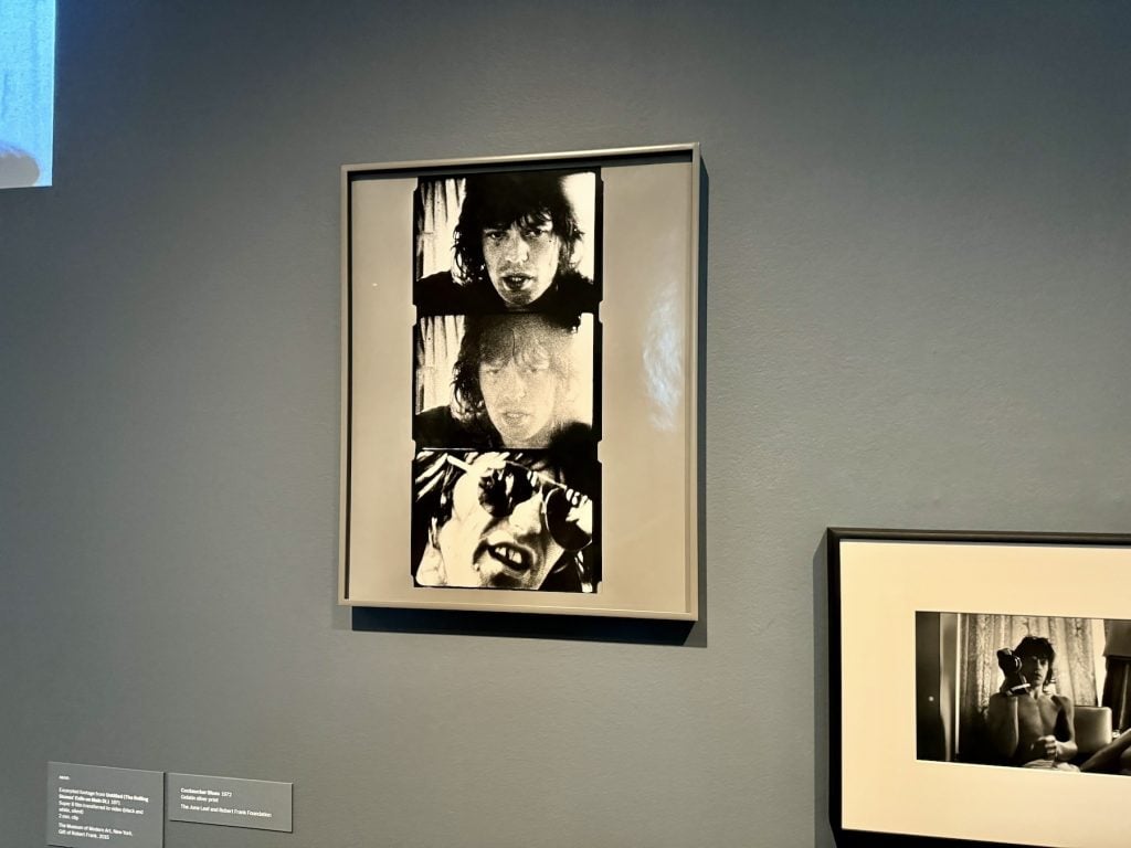 Three images of a man's face stacked one atop another, displayed in a gallery