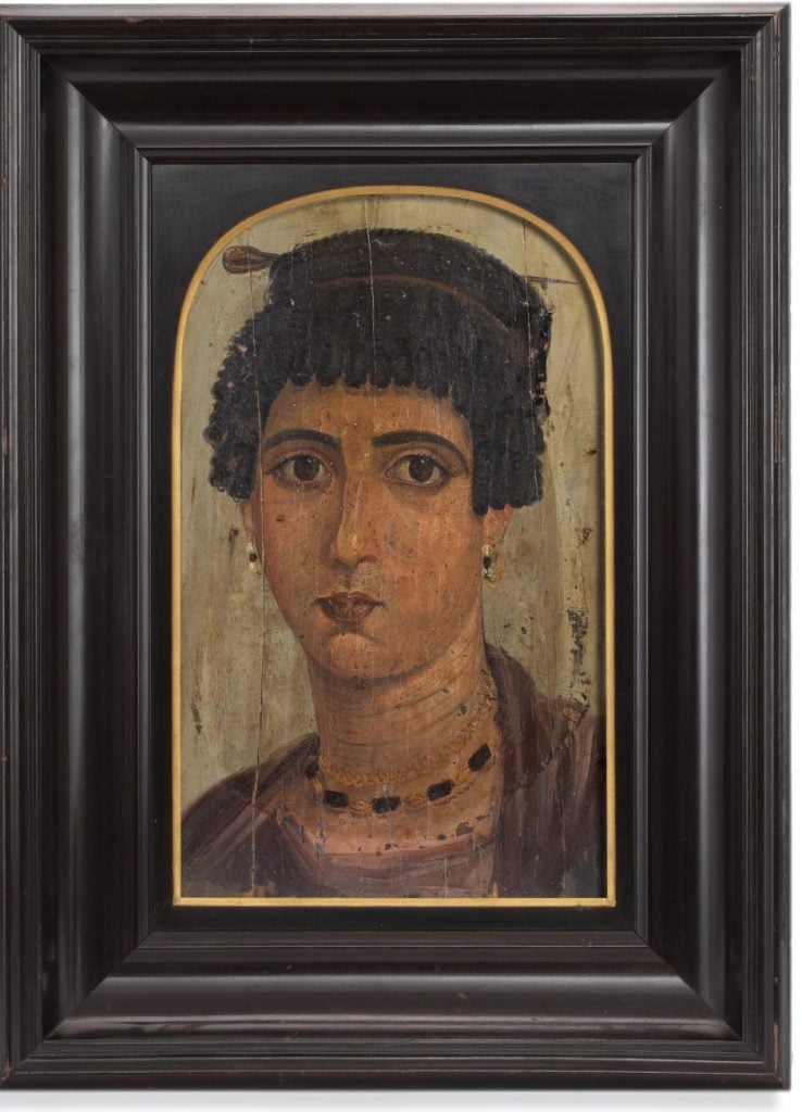 old painting of an egyptian woman