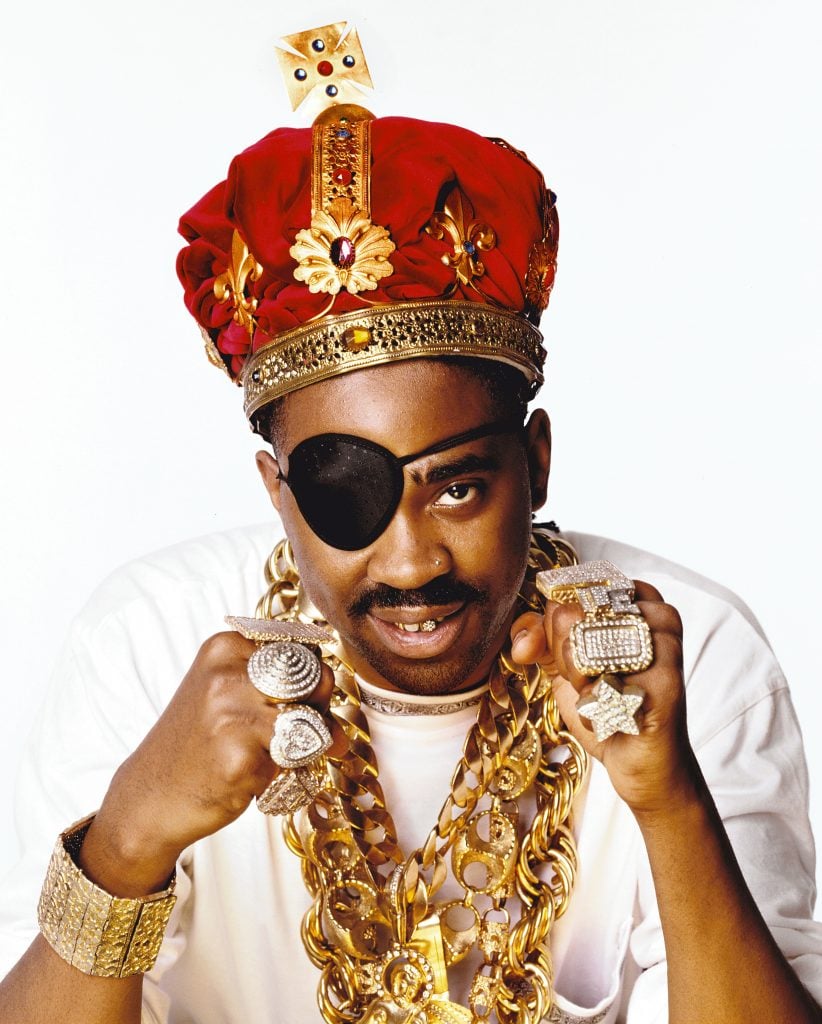 Slick Rick. Photograph by Janette Beckman, Courtesy of Fahey/Klein Gallery