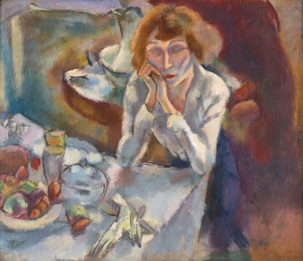 Jules Pascin, Portrait of Madame Pascin (Hermine David) (1915–1916). Philadelphia Museum of Art. 