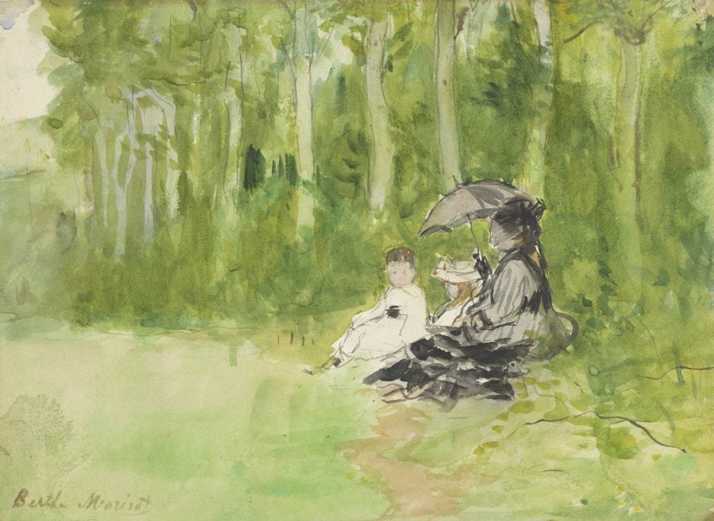 Berthe Morisot's landscape with figures 'Walk in the Woods'