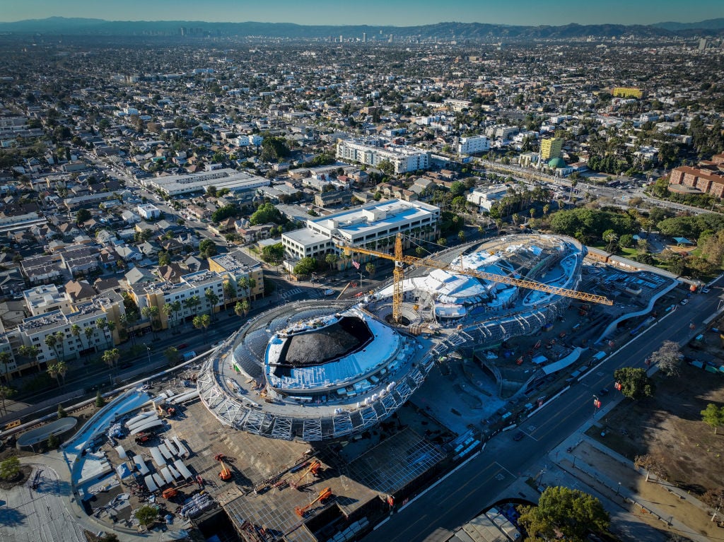 a large building under construction